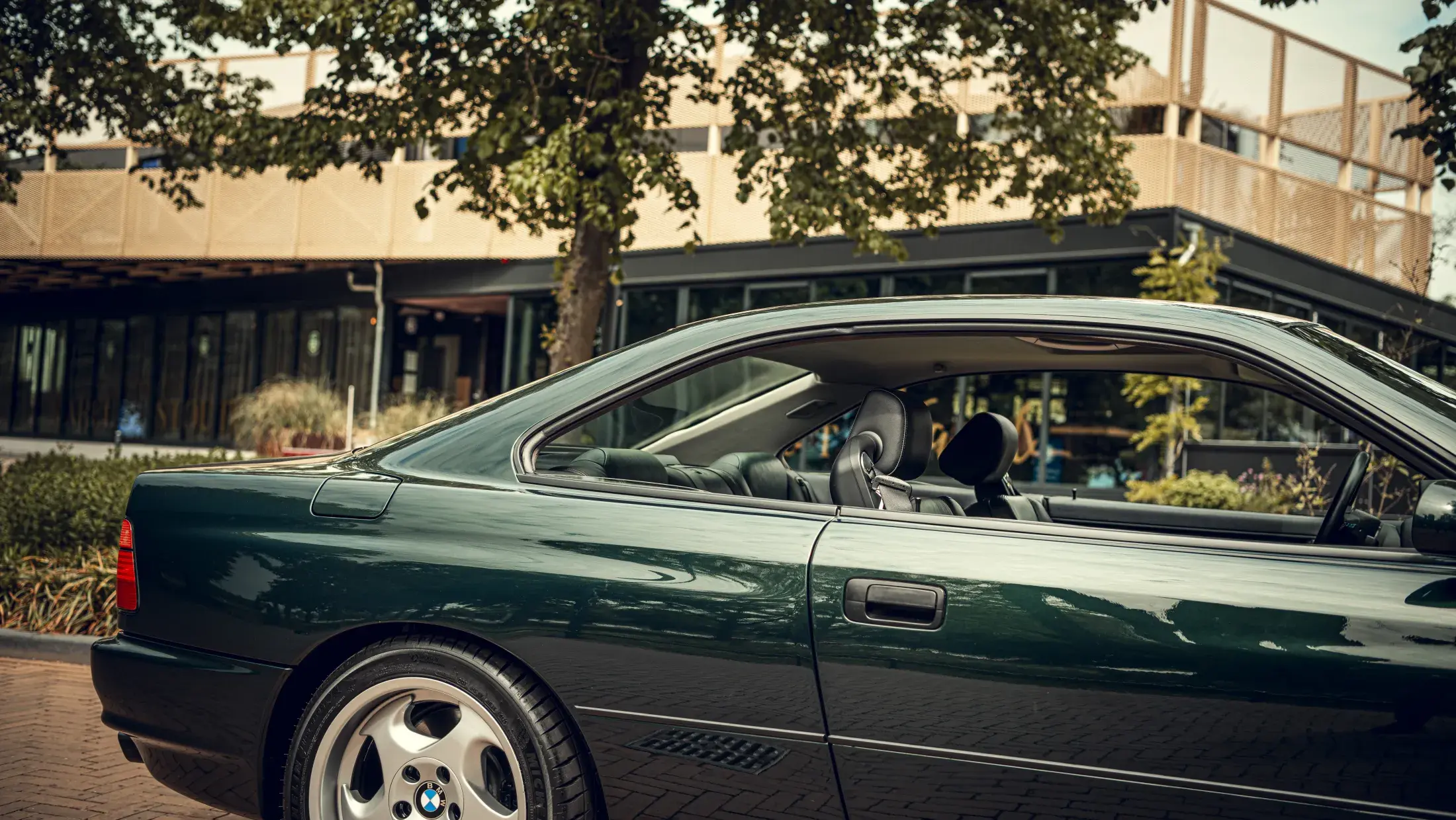 BMW E31 850Ci 5.4 Sonderwunsch Tannen Grün Individual Interior Volleder Merino Amarobrown