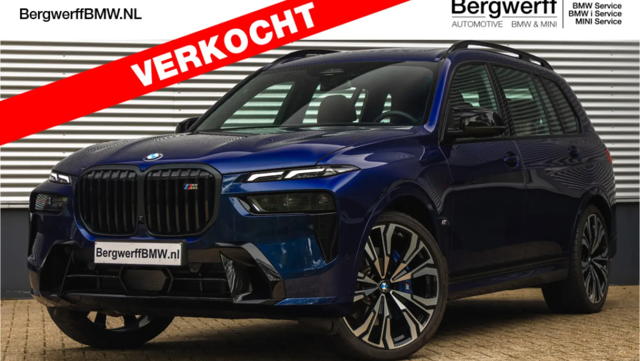 BMW X7 M60i Individual Tansanit metallic BMW Individual uitgebreid lederen bekleding Merino Coffee