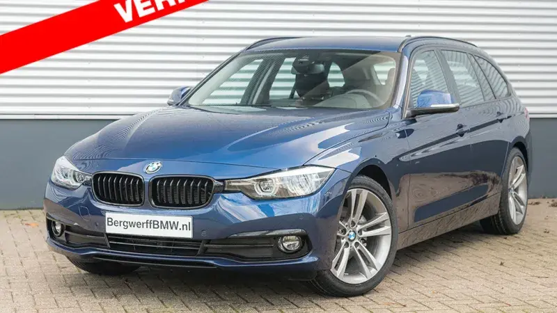 BMW 320d Touring F31 LCI Mediterranblau Dakota Schwarz Leder Bergwerff