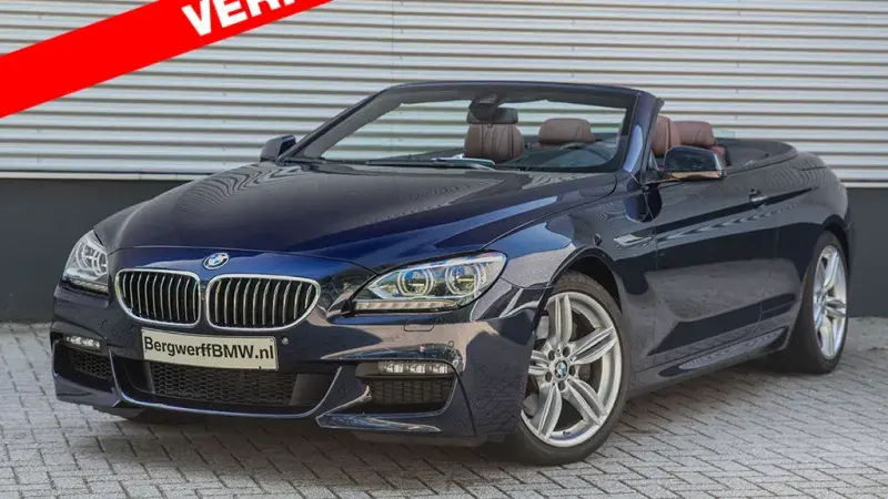 BMW 640i Cabrio Individual Tanzanite Blue Pearl Metallic F12 Exclusivleder Nappa mit erweiterten Unfaengen Zimt