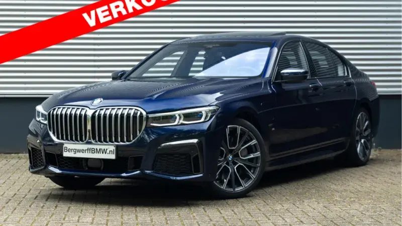 BMW 745e Sedan Tansanitblau 'Nappa' uitgebreid Schwarz G11 Plugin Hybride Bergwerff