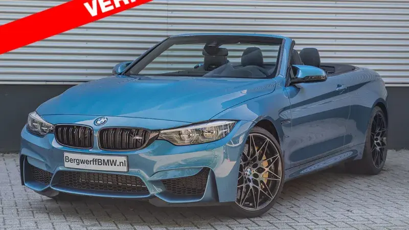 BMW M4 Competition Cabrio Individual Maldives Blue Metallic 