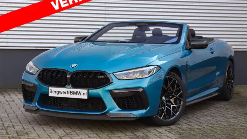 BMW M8 Competition Cabrio Individual Atlantis Blue F91 Bergwerff 