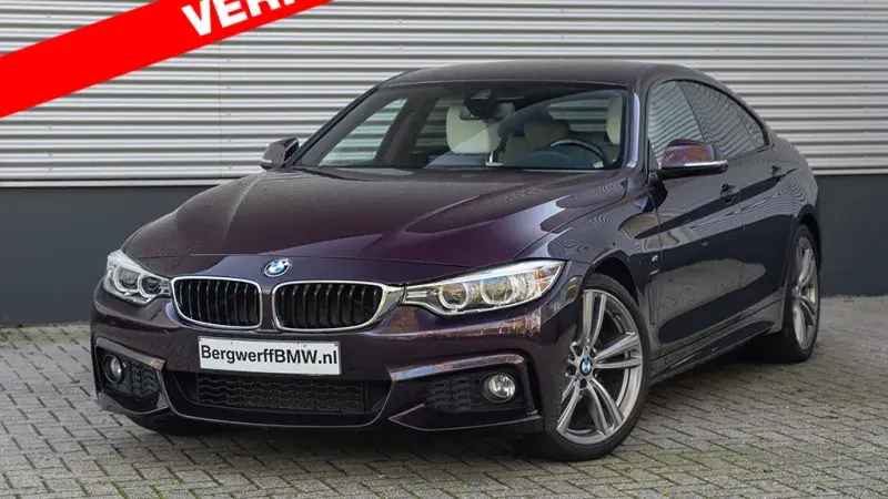 BMW 420i Gran Coupe Individual Mora Metallic Volleder Merino Amarobrown F36 Bergwerff