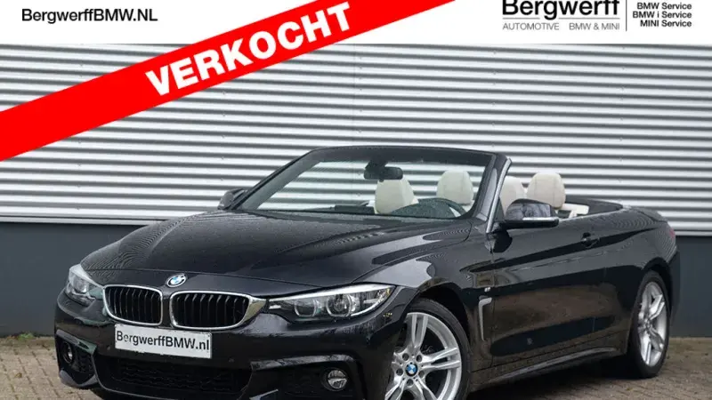 BMW 430i Cabrio Saphir Zwart F33 Leder Dakota Elfenbeinweiss Accent Oyster Schwarz 2019