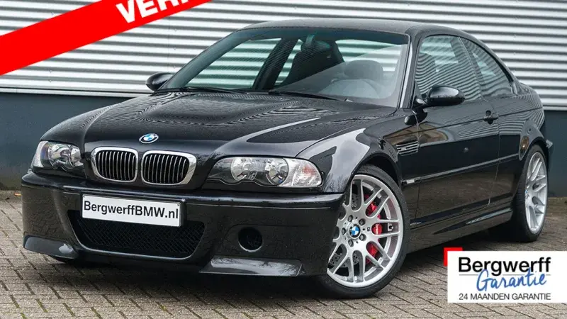 BMW E46 M3 CSL Coupe Saphir Zwart Amaretta reflex pur antrazit 2003 Bergwerff Gorinchem