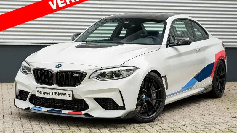 BMW M2 Competition DCT Full M Performance Alpin Weiss Leder Dakota geperforeerd Schwarz Bergwerff