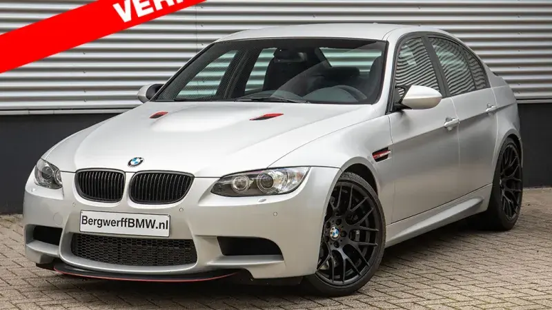 BMW M3 CRT E90 LCI Frozen Polar Silver metallic Volleder Merino Amarobrown Handgeschakeld Manual Sedan 2012