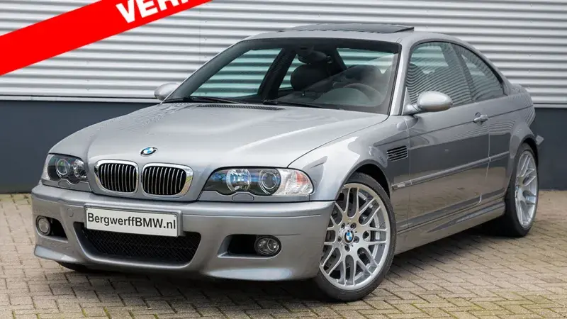 BMW M3 Competition Coupe E46 Silver gRey Metallic Nappa schwarz leder 2005 Semi-automaat SMG