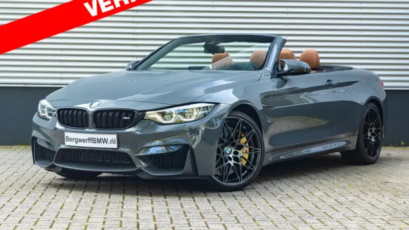 BMW M4 Competition Cabrio BMW Individual Special Request Grigio Telesto lederen bekleding Amarobraun