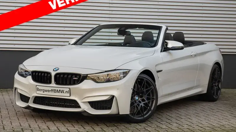 BMW M4 Competition Cabrio F83 Mineral White Metallic Volleder merino schwarz M Drivers package