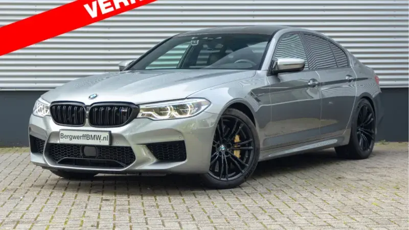 BMW M5 F90 Donington Grau metallic 2018 Merino Schwarz volleder Carbon Brakes Bergwerff