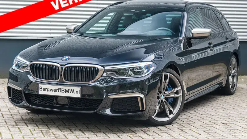 BMW M550d Touring G31 Exklusivleder Nappa Mokka Saphir Zwart 2018 Bergwerff