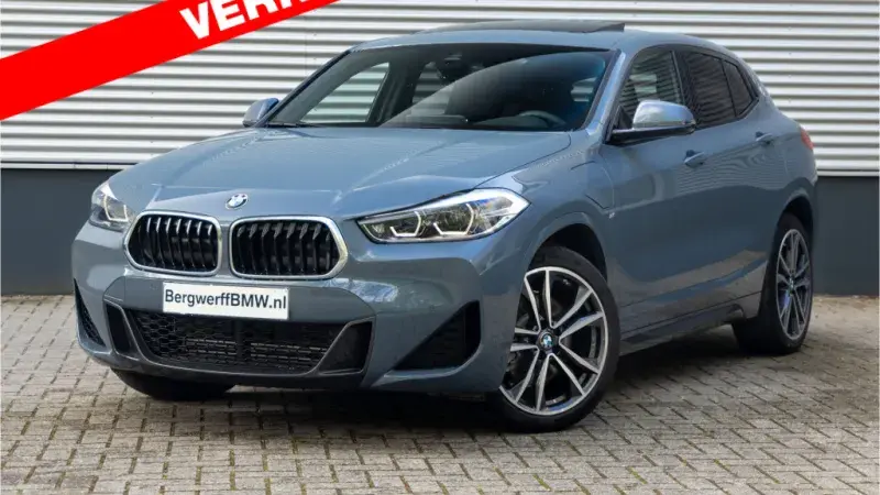 BMW X2 xDrive25e Storm Bay Metallic Leder Dakota mit Perforierung Mokka F39