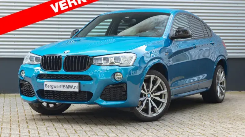 BMW X4 M40i F26 Long Beach Blue Nevada Elfenbeinweiss leder SUV 2016 Bergwerff