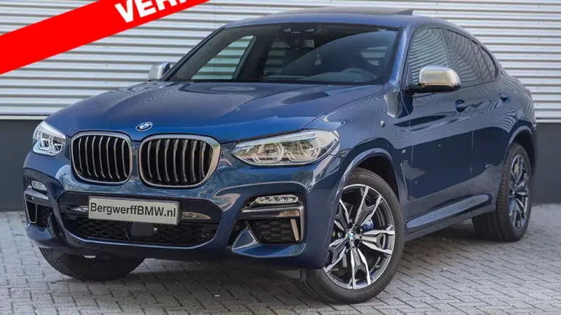 BMW X4 M40i Phytonicblau Harman Kardon Panoramadak Leder Vernasca Schwarz G02 Bergwerff