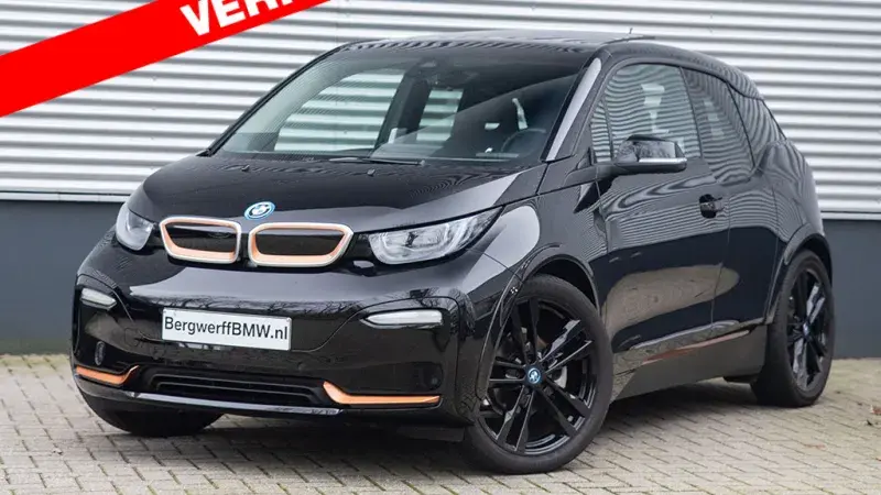 BMW i3 electric 120Ah roadstyle Fluid Black Stellaric Dalbergiabraun 2019 bergwerff