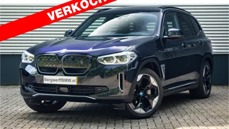 BWM iX3 Electric G08 High Executive Carbon Black Metallic Leder Vernasca Mokka stiksel Schwarz SUV