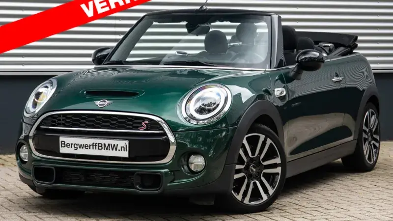 MINI Cooper S Cabrio Chili F57 Britisch Racing Green 2019 Diamond Carbon Black Bergwerff