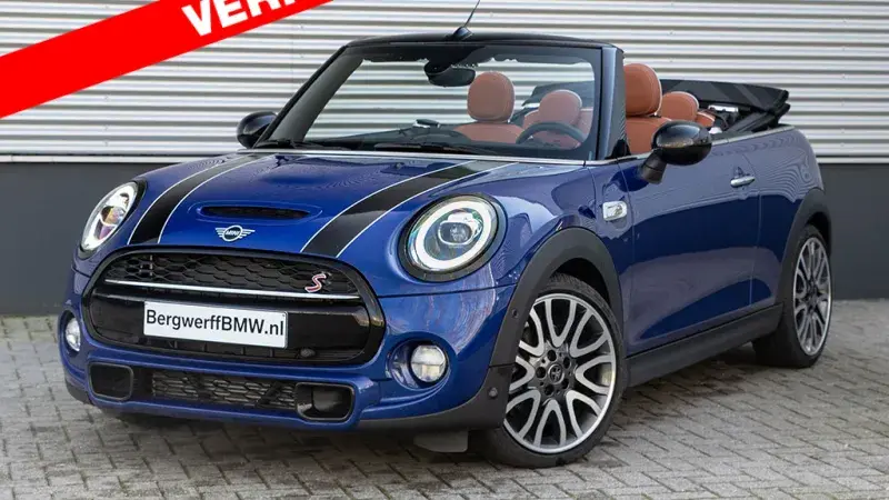 MINI Cooper S Cabrio Chili F57 Starlight Blue Metallic Leder Chester Malt Brown black