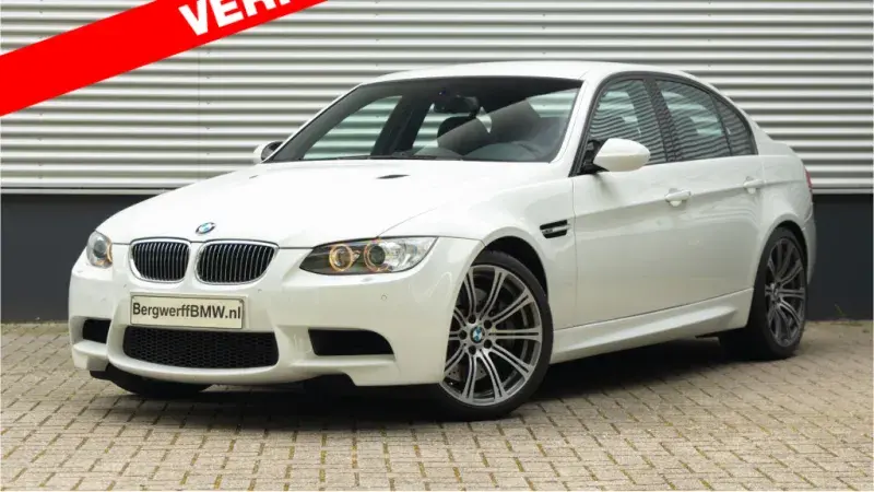 BMW E90 M3 DCT Handgeschakeld Manual Individual Audio Alpine White Leder Novillo Schwarz