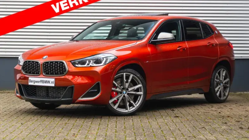 BMW M235i Full Option Sunset Orange metallic F39 SUV Leder Dakota Schwarz geperforeerd