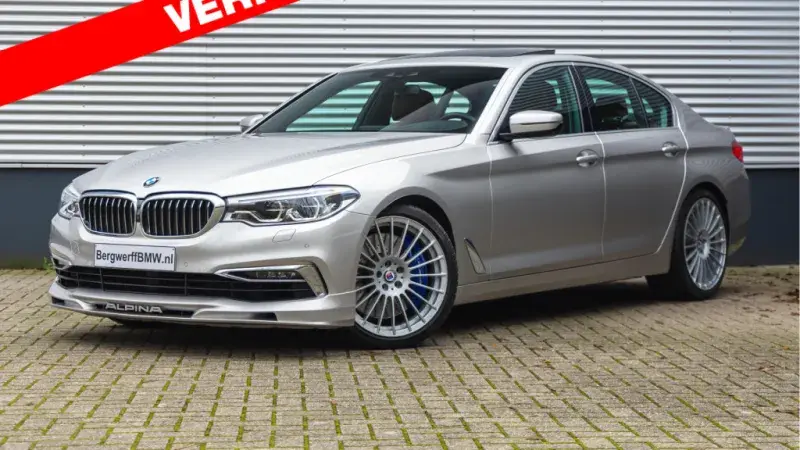 ALPINA B5 Bi-turbo sedan G30 Rhodonitsilber BMW Individual vollederen bekleding Tartufo 2019