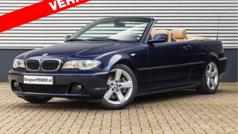 BMW E46 330Ci Cabrio H6 Manual Orient blue Leder Leder Montana Hellbeige 2005