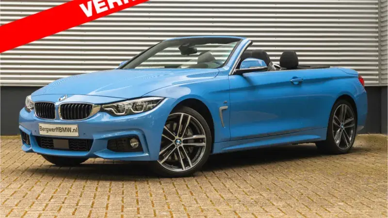 BMW 440i Cabrio Individual Yas Marina Blue Metallic Leder Dakota Schwarz F33 xDrive 2017