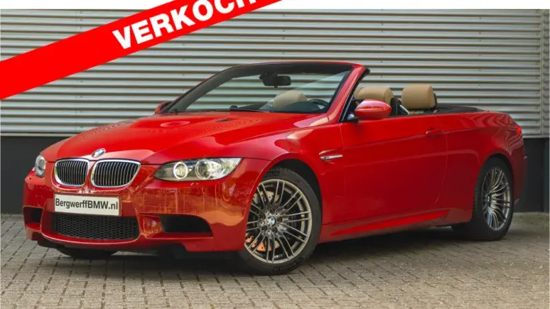 BMW E93 M3 Cabrio Melbourne Red Pearl Leder Novillo Bambusbeige Classic