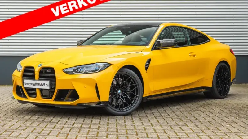 BMW M4 Coupe Competition Individual Speed Yellow Speedgelb Volleder Merino Schwarz G82