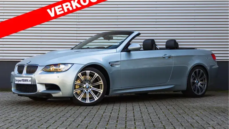 BMW E93 M3 DCT Silver Stone II Metallic Lagerschalen MPerformance uitlaat Individual Audio