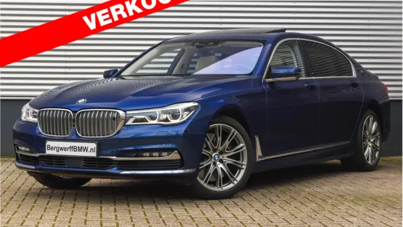 BMW M760Li Individual Centennial Blauw metallic The Next 100 Years 1 of 100 BMW Individual vollederen bekleding Rauchweiss